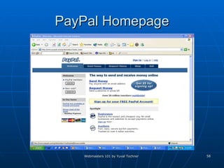 PayPal Homepage 