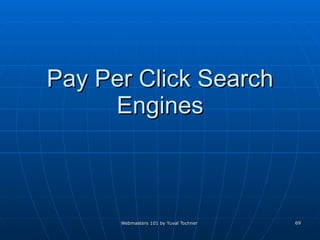 Pay Per Click Search Engines 
