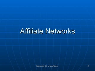 Affiliate Networks 