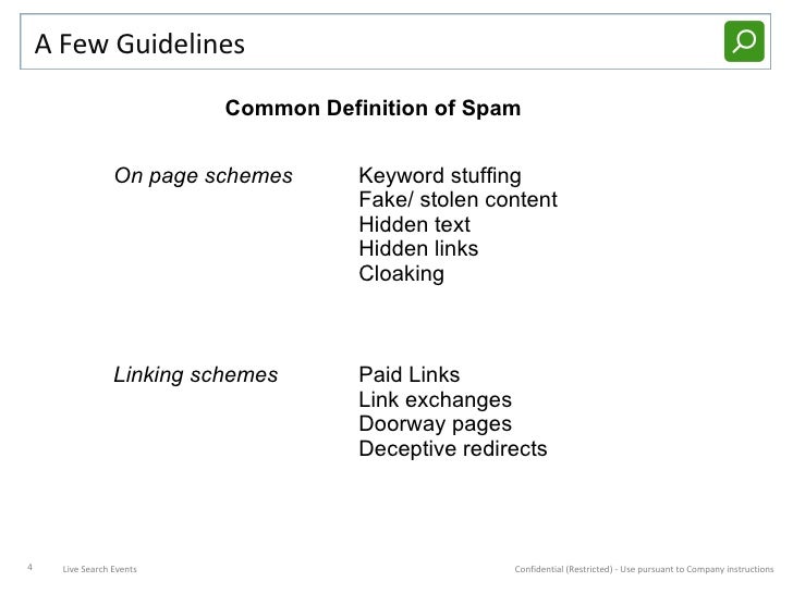 Webmaster Guidelines From All Major Search Engines