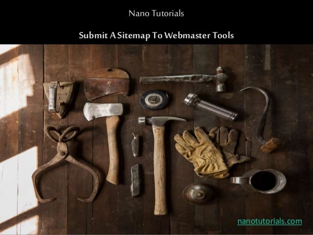 submit sitemap to google webmaster tools