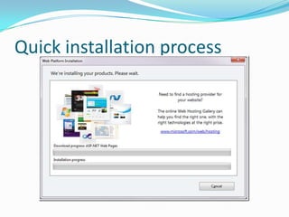 Who is Web Matrix intended for? Hobbyist / Student developersLearn ASP.NETBuild simple sitesWork independently Want to get connected to ASP.NET communityDevelopers who wish to try out ASP.NETZero-cost opportunityDiscover the technology and the active community