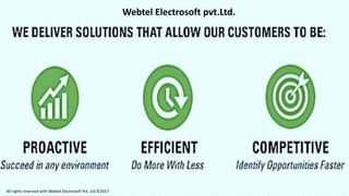 All rights reserved with Webtel Electrosoft Pvt. Ltd.©2017
Webtel Electrosoft pvt.Ltd.
 