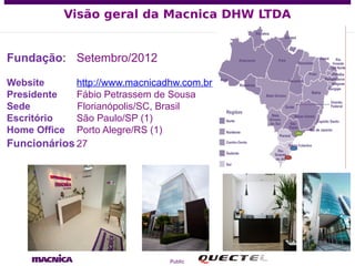 Public
Fundação: Setembro/2012
Website http://www.macnicadhw.com.br
Presidente Fábio Petrassem de Sousa
Sede Florianópolis...