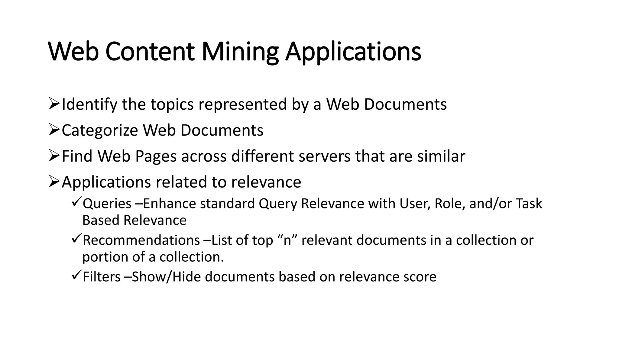 Web mining: Concepts and applications