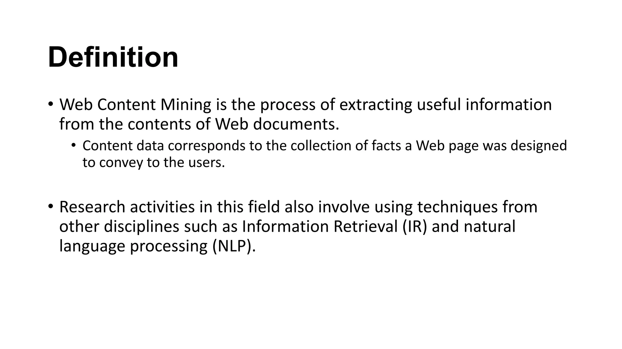 Web mining: Concepts and applications