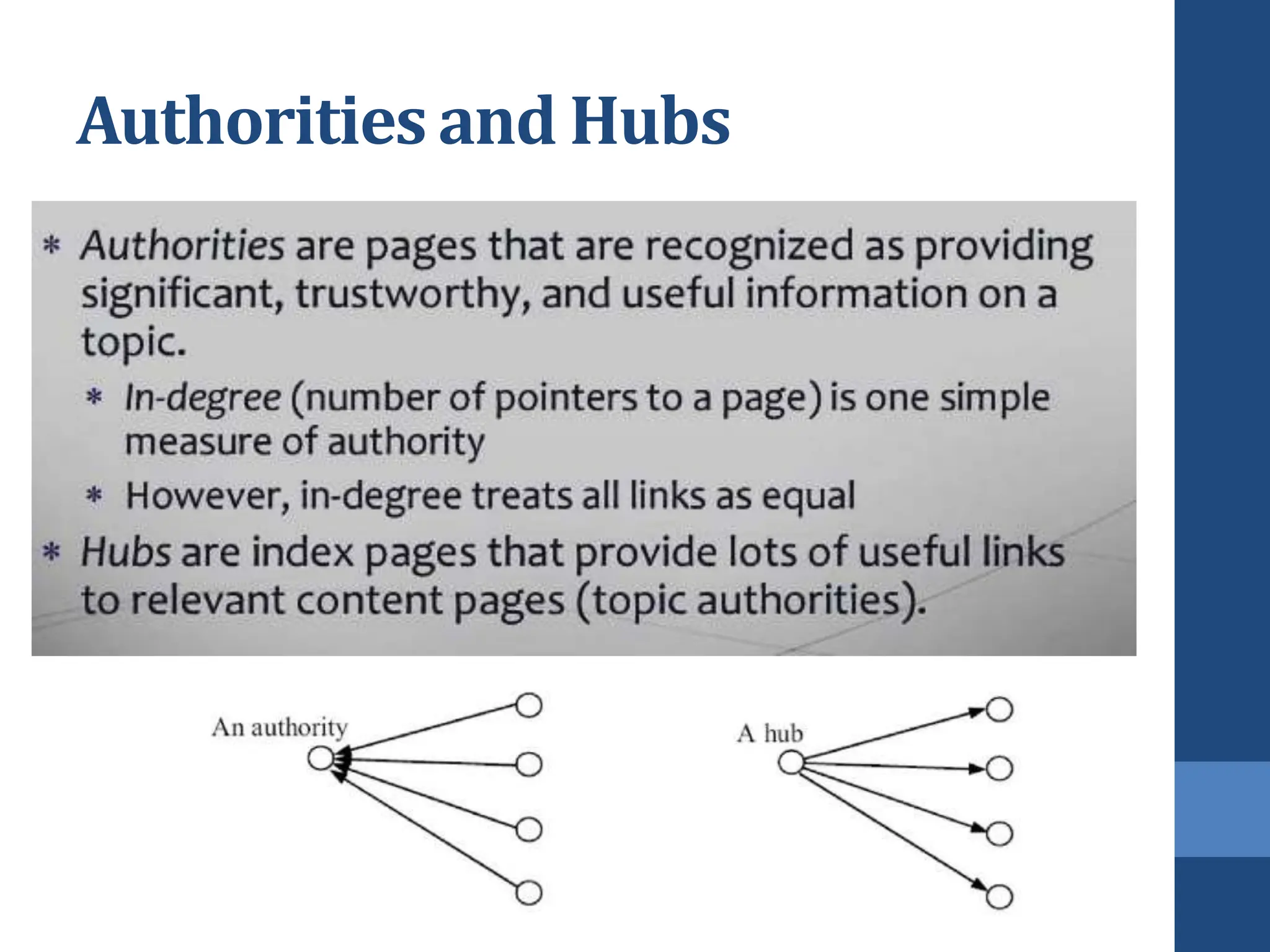 Authorities and Hubs
 