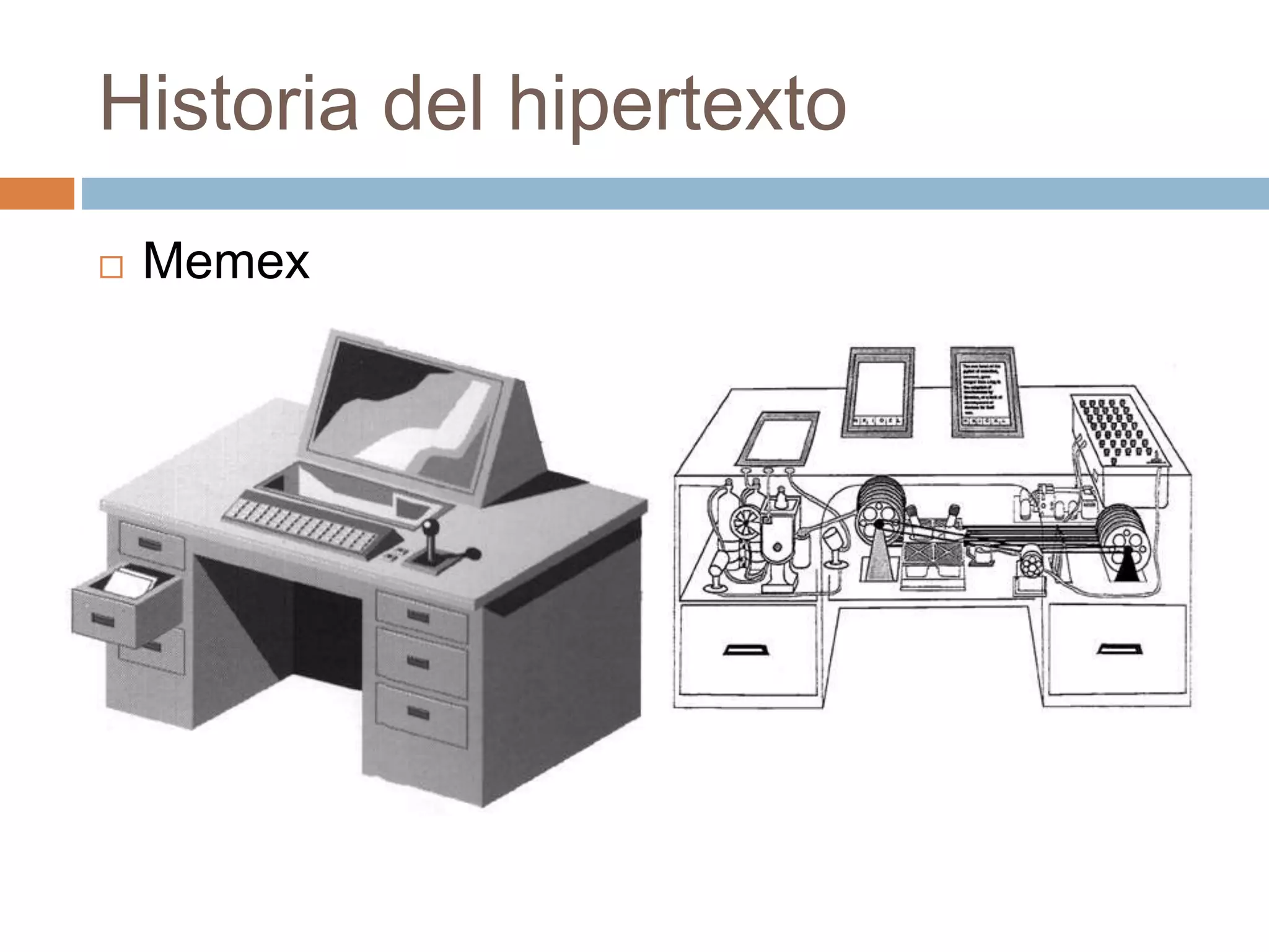 Historia del hipertexto
 Memex
 