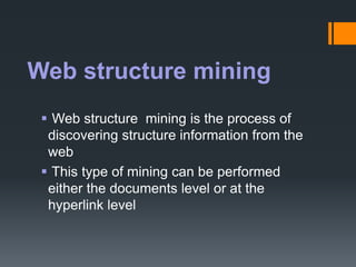 Web mining (1) | PPTX