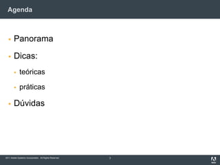 Agenda3PanoramaDicas:teóricaspráticasDúvidas