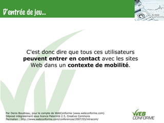 Webmobile Intracom2007