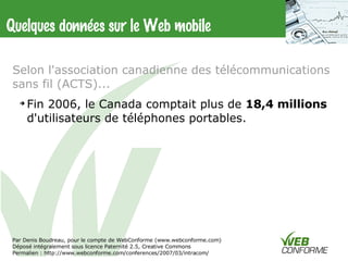 Webmobile Intracom2007