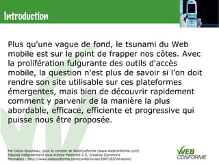 Webmobile Intracom2007