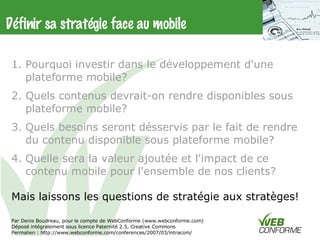 Webmobile Intracom2007