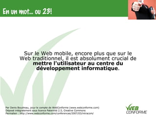 Webmobile Intracom2007