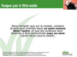 Webmobile Intracom2007