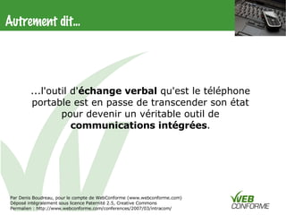 Webmobile Intracom2007