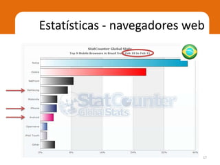 Estatísticas - navegadores web




                             17
 