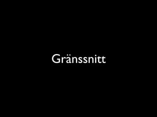 Gränssnitt
 