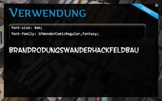 Web Fonts (Webmontag Franken, 7. November 2011)