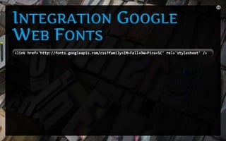 Web Fonts (Webmontag Franken, 7. November 2011)