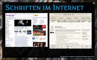 Web Fonts (Webmontag Franken, 7. November 2011)