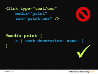 Google Search Ranking“Our users place a lot of value in speed —  that’s why we’ve decided to take site speed  into account in our search rankings.”Google Blog, April 201017.05.2010Performance. Webmontag.14