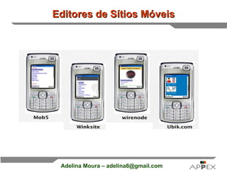 Editores de Sítios Móveis 