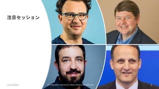 注目セッション
12/14/2023 All Copyrights reserved by Nissho Electronics USA Corp 5
 