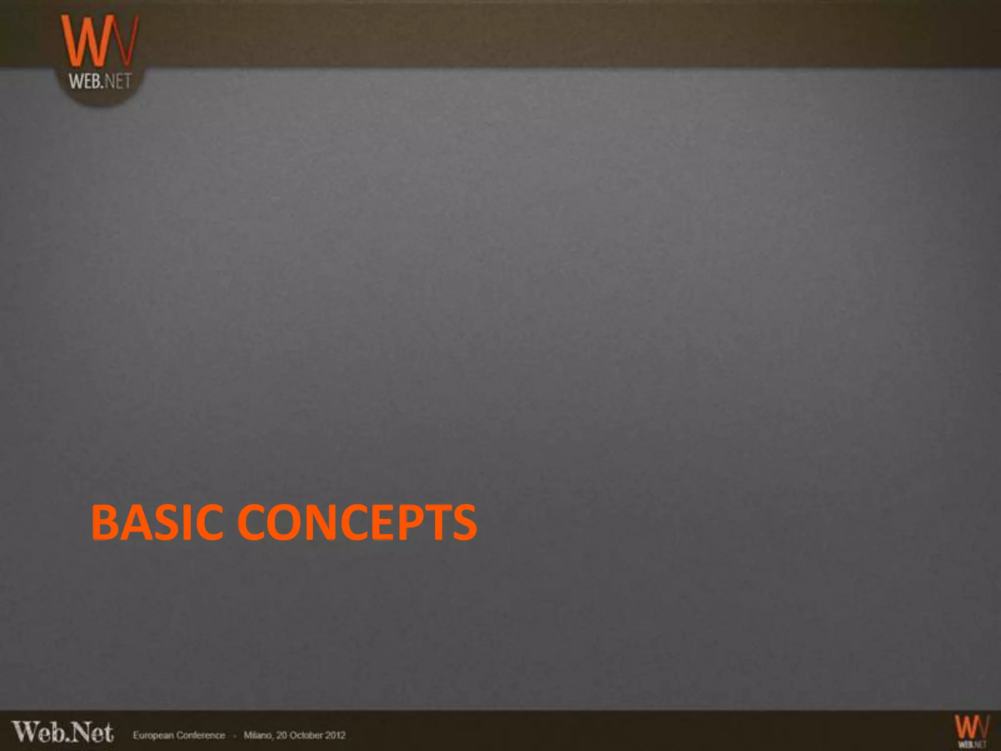 BASIC CONCEPTS
 