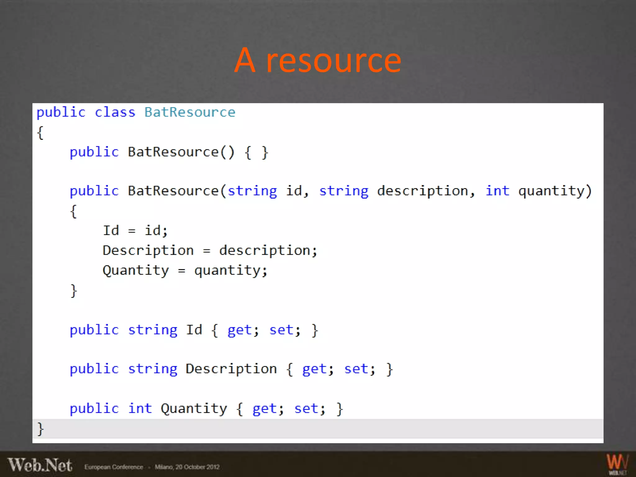 A resource
 