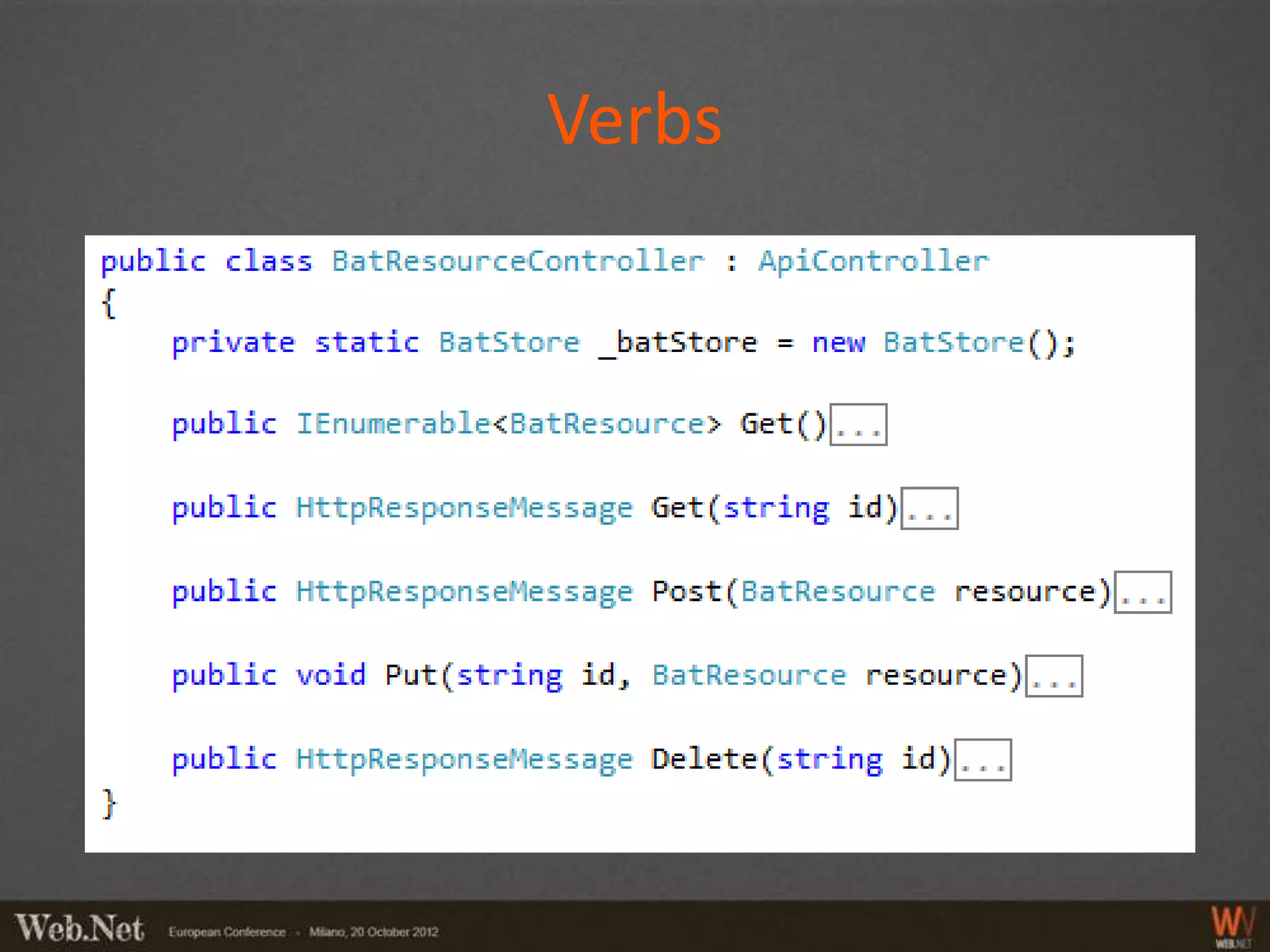 Verbs
 