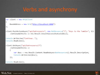 Verbs and asynchrony
 