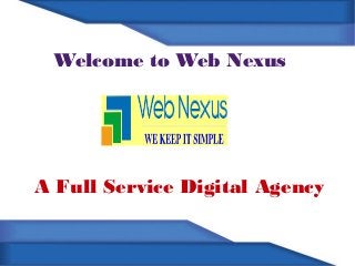 Welcome to Web Nexus
A Full Service Digital Agency
 