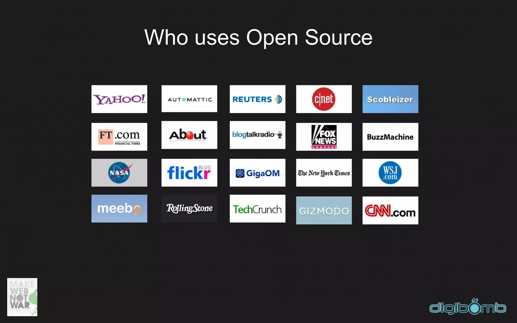 Who uses Open Source
 