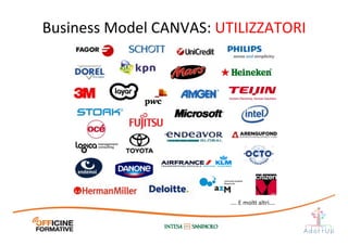 ….	
  E	
  molI	
  altri….	
  
Business	
  Model	
  CANVAS:	
  UTILIZZATORI	
  
 