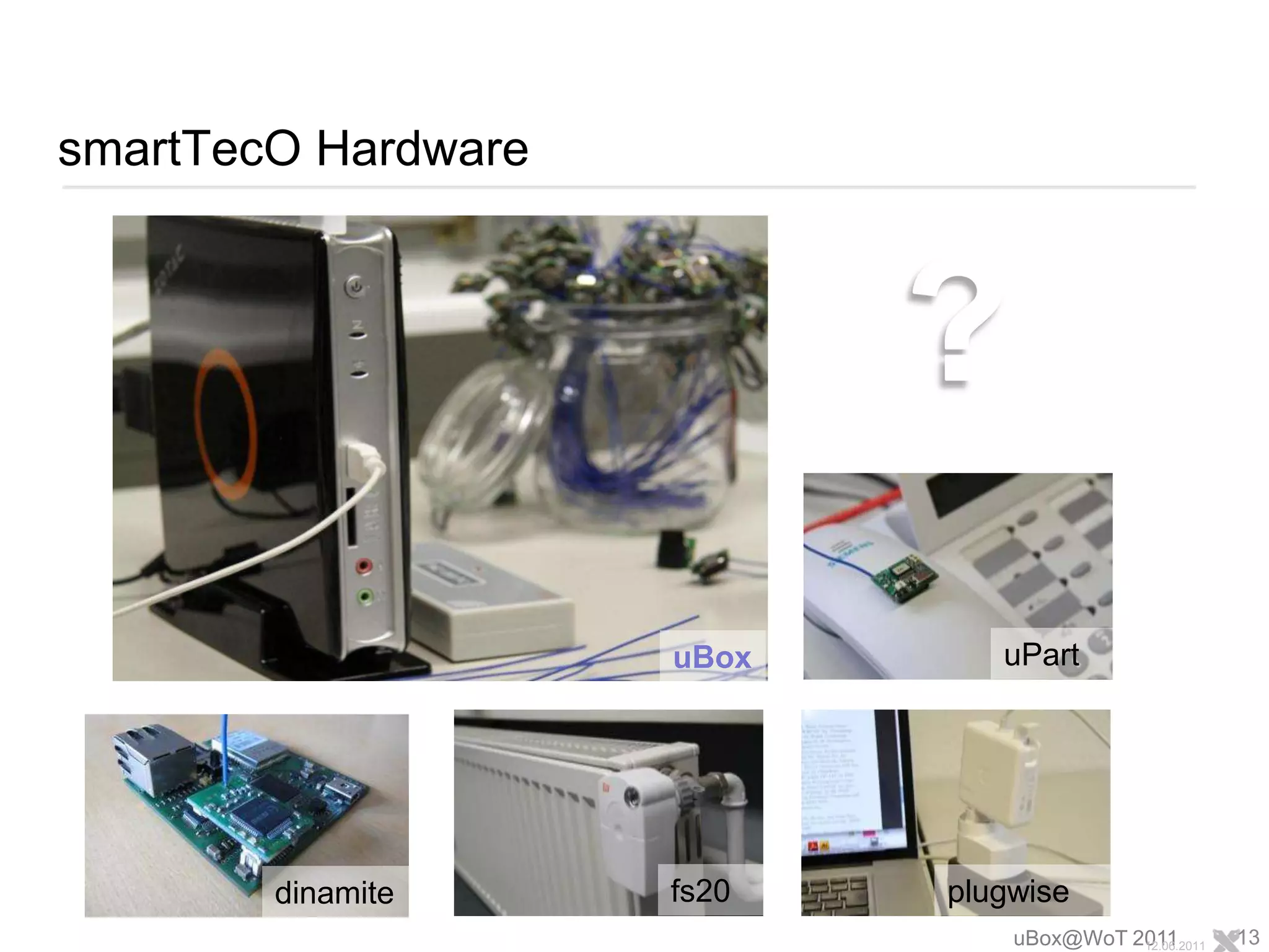 smartTecO HardwareuBox@WoT 2011?uPartuBoxfs20plugwise12.06.201113dinamite