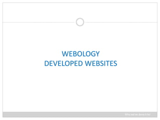 Webology examples | PPTX | Web Design and HTML | Internet