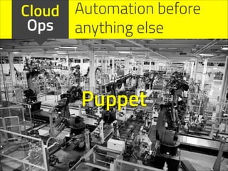 Cloud Automation before
Ops anything else

Puppet

 