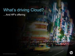 What’s driving Cloud?…And HP’s offering