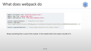 Webpack Introduction | PPTX