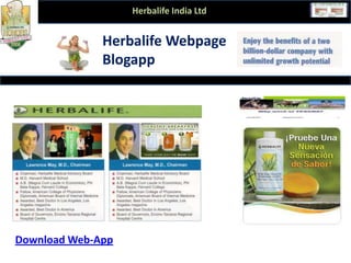 Webpage-App
Herbalife Webpage
Blogapp
Herbalife India Ltd
Download Web-App
 