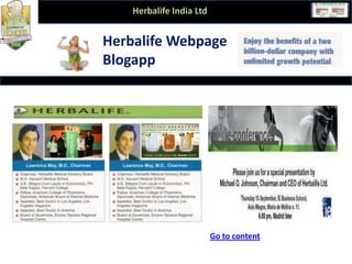 Page-2Page-1Able of ContentDownload-AppHerbalife Webpage
Blogapp
Herbalife India Ltd
Go to content
 