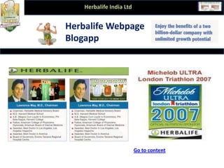 Page-3Page-2Page-1Able of ContentDownload-AppHerbalife Webpage
Blogapp
Herbalife India Ltd
Go to content
 