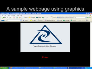 A sample webpage using graphics  