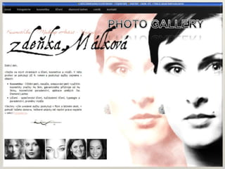 Website of beauty salon