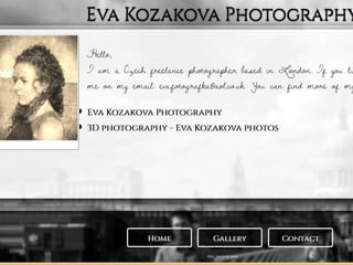 Webpage Eva Kozakova photography