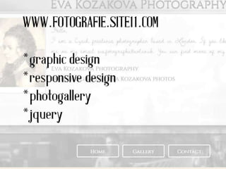 Webpage Eva Kozakova photography