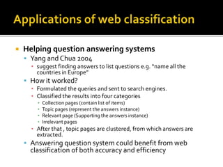 Website Classification Pdf Webpage Classification | PPTX