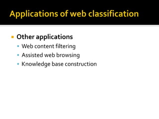 Webpage Classification | PPTX